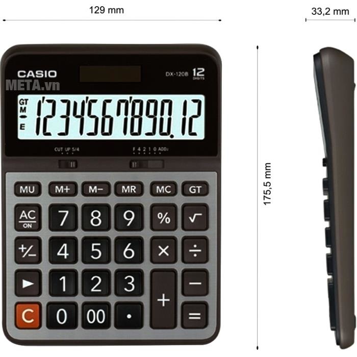 Máy tính bỏ túi Casio DX-120B chính xác từng con số 