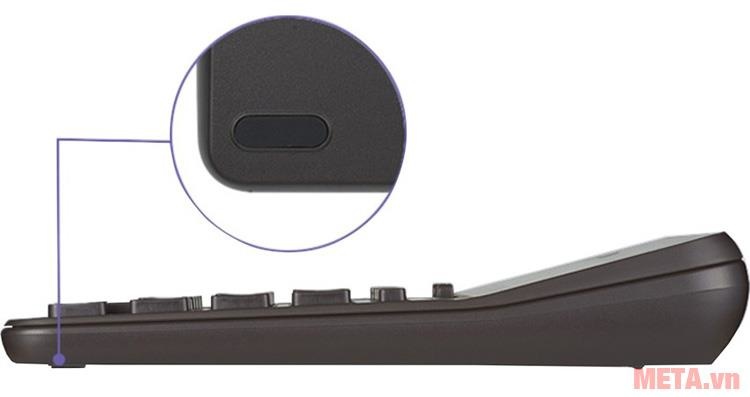 Máy tính cầm tay Casio DX-12B có chân đế chống trơn trượt 