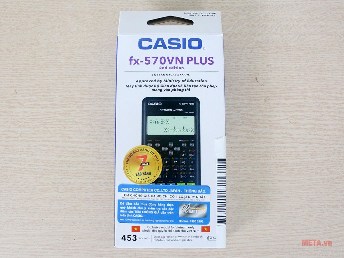 Bao bì sản phẩm máy tính bỏ túi Casio FX-570VN Plus