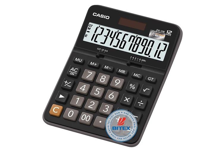  Máy tính bỏ túi Casio DX-12B có thể tính nhiều phép tính cùng lúc 