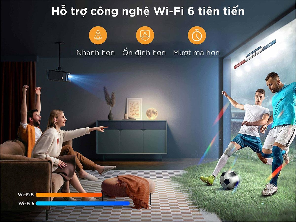 Máy chiếu Yaber K2s tích hợp công nghệ Wifi 6