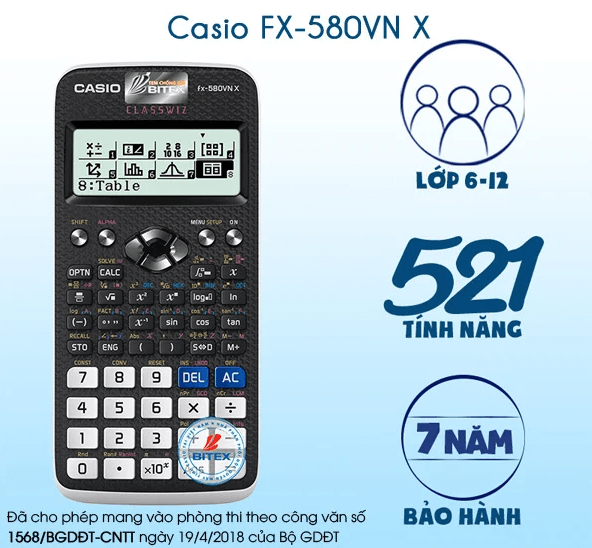 Máy tính Casio fx-580VNX