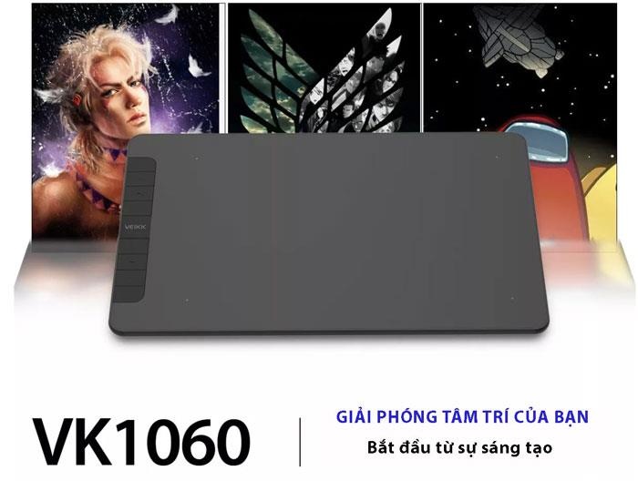 Bảng vẽ điện tử Veikk VK1060 sở hữu thiết kế hiện đại