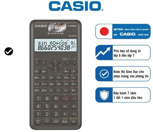 Máy tính bỏ túi Casio FX-500MS (FX500MS-2)