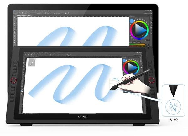 bảng vẽ điện tử XP-Pen Artist 24 Pro QHD này sử dụng bút cảm ứng PA2 không pin sạc