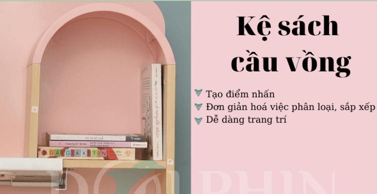 Bàn học thông minh Dolphin DOL-4 có tích hợp giá sách